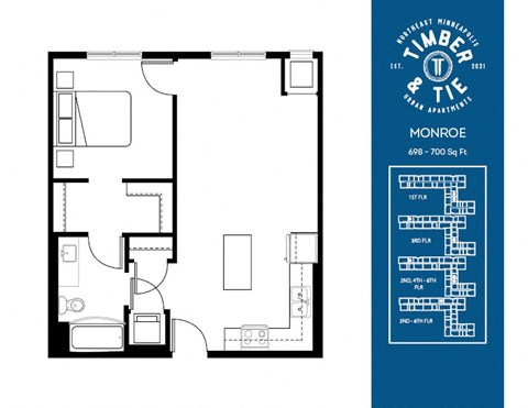 a floor plan of a bedroom apartment